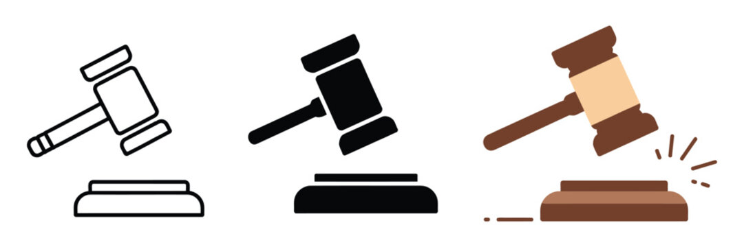 Hammering Justice, Judge Gavel Depicting Legal Governance, Court Case Resolution, Justice Administration, Judicial Power And Law Compliance Concept.