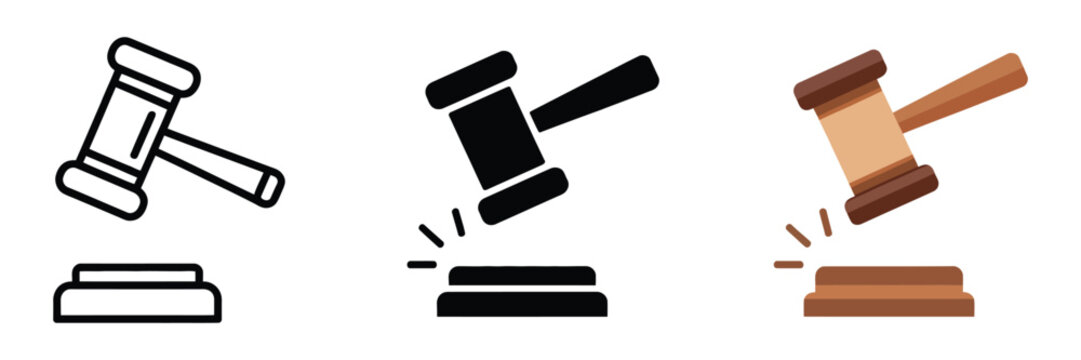 Hammering Justice, Courtroom Gavel Symbolizing Legal Authority, Judicial Decision Making, Law Enforcement Principles, Fair Judgment Process And Rule Of Law Concept.