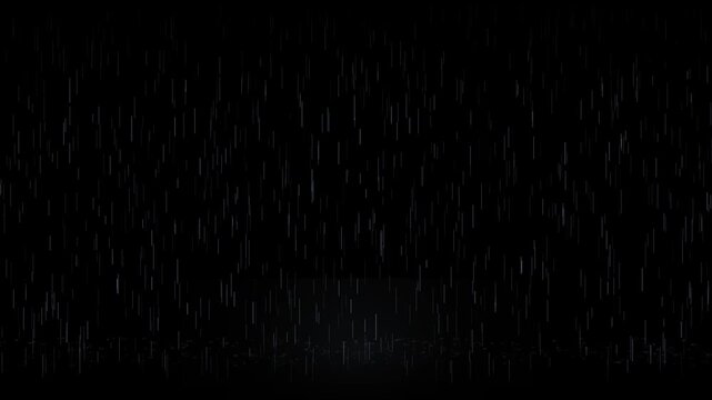 rain on black background