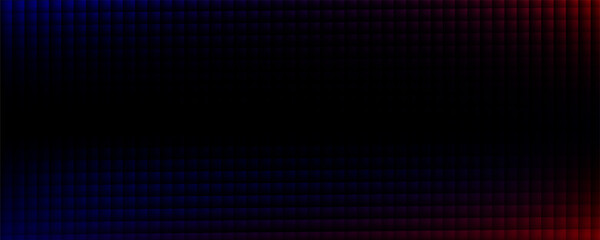 Naklejka premium Abstract dark background vertical lines neon light sources bright red intense blue color gradients dynamic texture