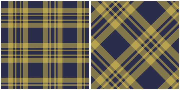 Blue and yellow checkered pattern, tartan pattern