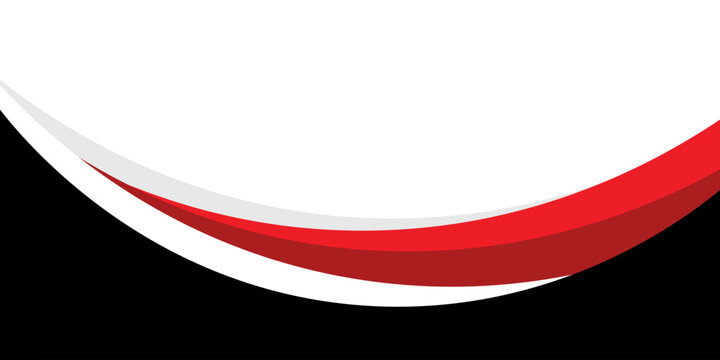 abstract red and blak business banner background with dynamic curves composition