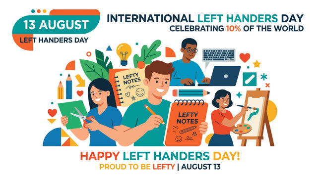 International Left Handers Day Celebration - August 13