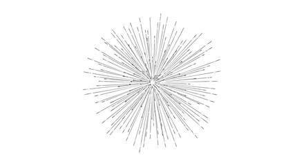 Naklejka premium Abstract Sunburst Radial Lines Design Element