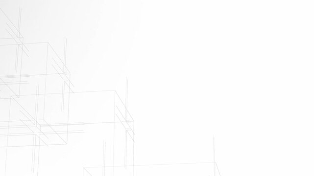 blueprint with minimalist architecture design  on pure white background , clean lines, modern aesthetic, simple geometric shapes, flat illustration style,