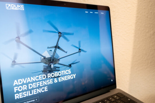 Mexico city, mexico, 05 26 2026, duke robotics website displaying advanced drone technology for defense
