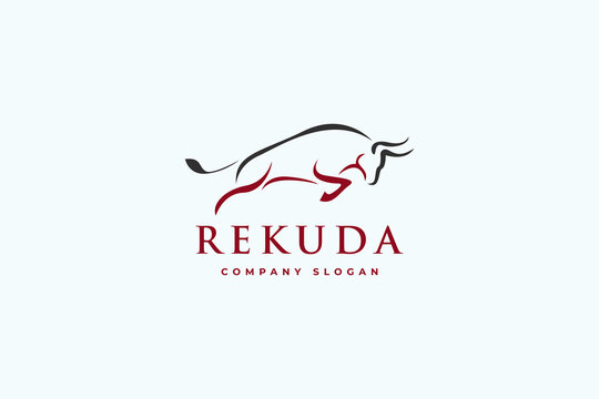 Bull matador logo design vector inspiration.