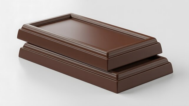 Close-up of Chocolate Bars on White Surface