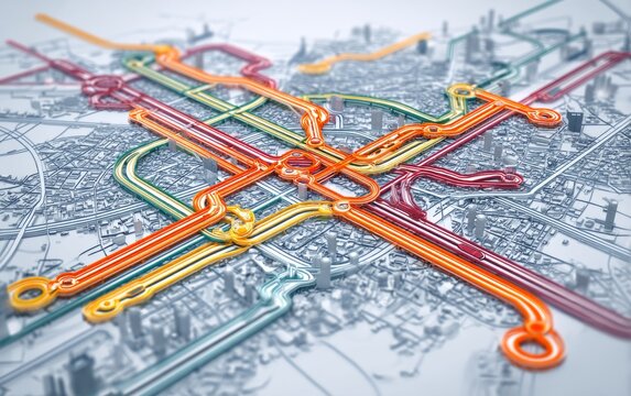 Dynamic Urban Mobility Concept with Layered Transit Routes