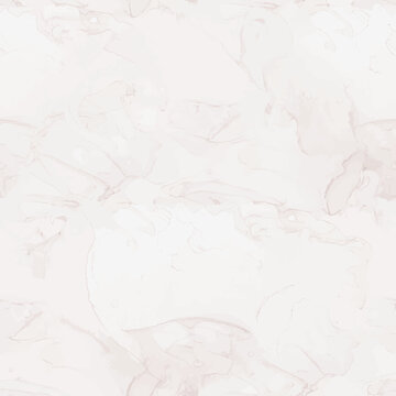 White Water Color Background. Vector Seamless Template Light Alcohol Ink Marble Floor. Beige Seamless Watercolor. Beige Rock Wall. Light Marble Pattern. Beige White Pattern. White Marble Background.