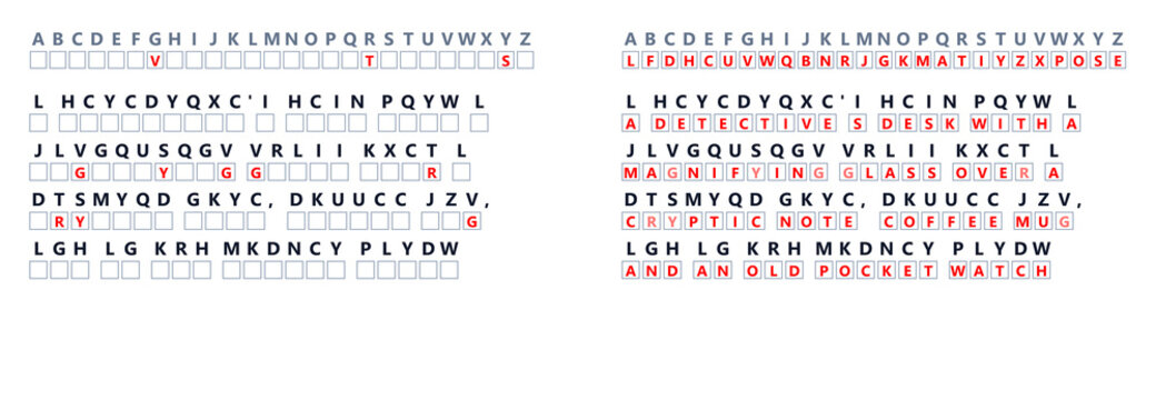 Cryptography Puzzle with Encoded Text