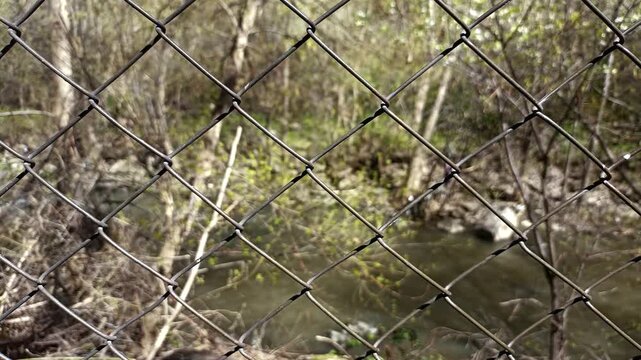 steel fence background, metal texture