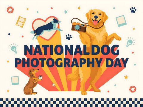Cute dog wearing sunglasses on national dog photography day