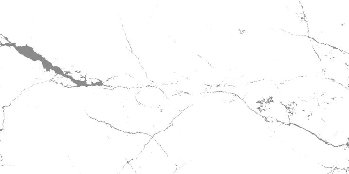 Abstract cracked white surface texture background with grey fissure lines, high contrast grunge stone marble pattern