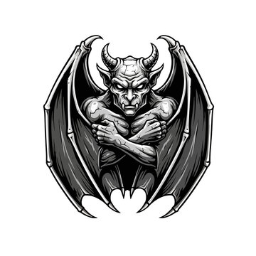 Detailed illustration of a demon creature.
