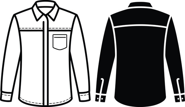 Black and white long sleeve cycling shirt with zipper front