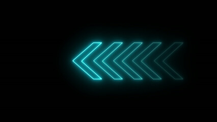 abstract glowing neon arrow illustration background. Motion graphics of arrow concept © Toha Stock