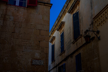 Fototapeta premium Historic fortified city of Mdina with ancient stone walls and architecture in Malta