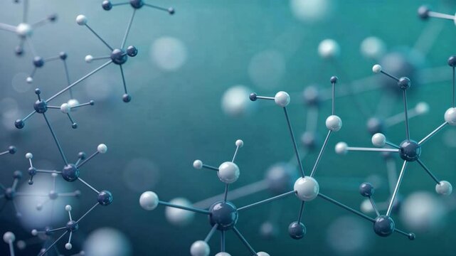 Abstract Molecular Network Background for Science and Technology