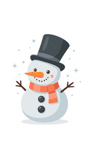 Fototapeta premium snow man with the snow or hand 