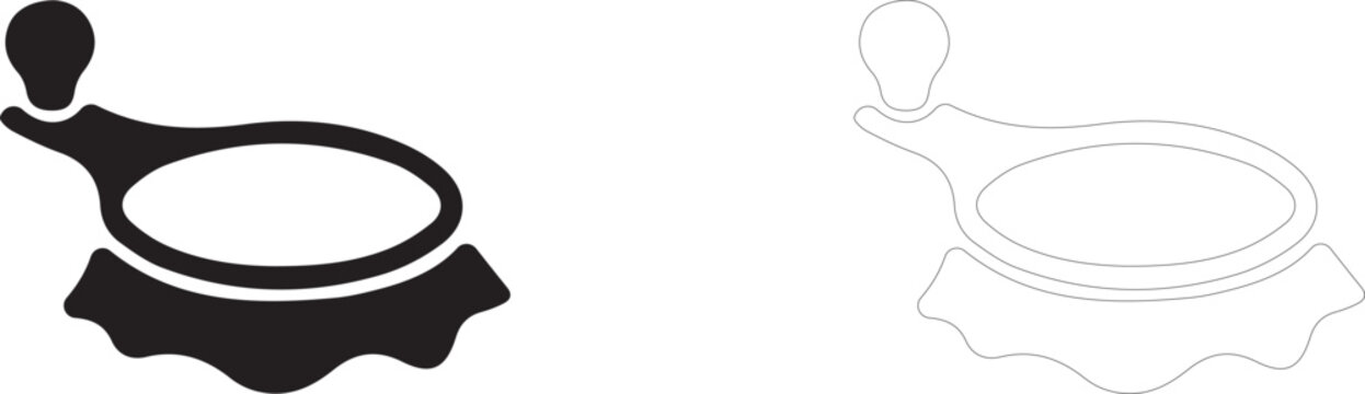 Button covering machine icon, fabric stretching tool symbol, custom hardware hardware and tailoring studio.