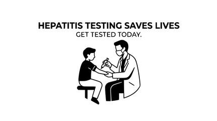Naklejka premium Healthcare Professional Testing Child for Viral Awareness and Disease Prevention