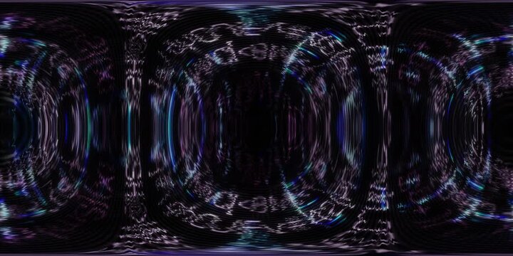 Neon Spiral Digital Vortex 360VR Loop