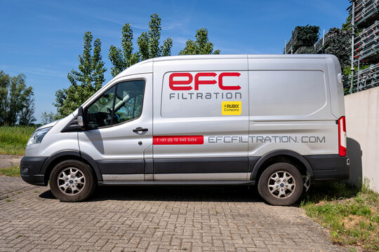 Alkmaar, Netherlands - May 30, 2026: EFC Filtration Ford Transit van