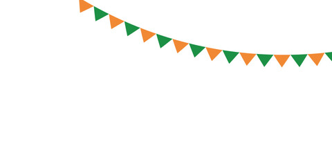 Fototapeta premium Festive Indian Independence Day Background with Tricolor Flag