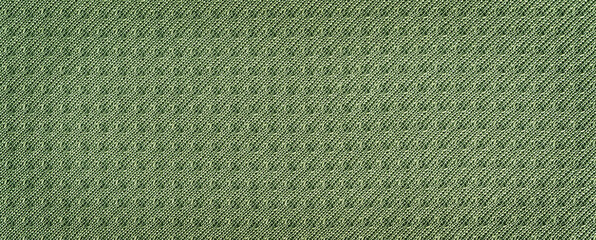 Fototapeta premium Sport cloth fabric texture background, olive green soccer shirt pattern