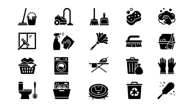 Collection of black and white travel and tourism icons set on transparent background.