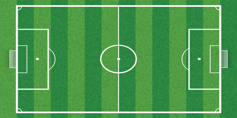 Green Soccer Field Top View Background © Habibur