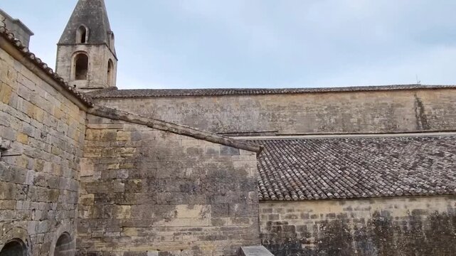 External view of the Thoronet Abbey, France