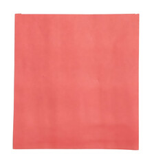 Fototapeta premium Red square shape made of paper isolated on white background