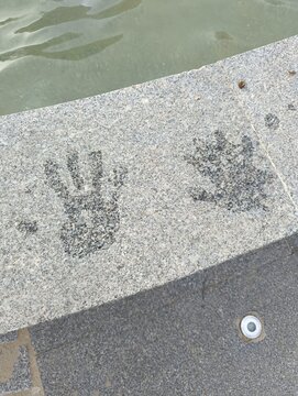 footprint on the sand