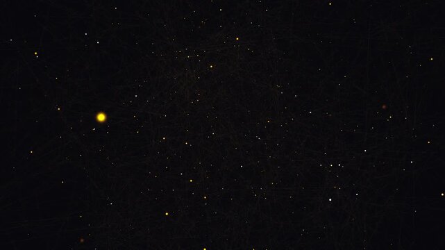 Ambient Orange Constellation Map - Seamless Loop