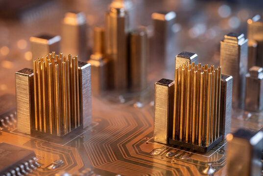 Dual pogo pin test modules mounted on a printed circuit board with precision guide blocks