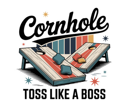 Cornhole Toss Like A Boss Svg