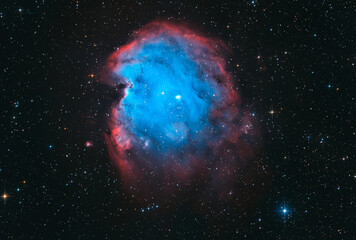 Monkey head nebula (SH2-252) in HOO © Azathoth Pics