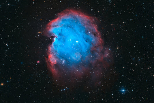 Monkey head nebula (SH2-252) in HOO