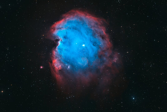 Monkey head nebula (SH2-252) in HOO