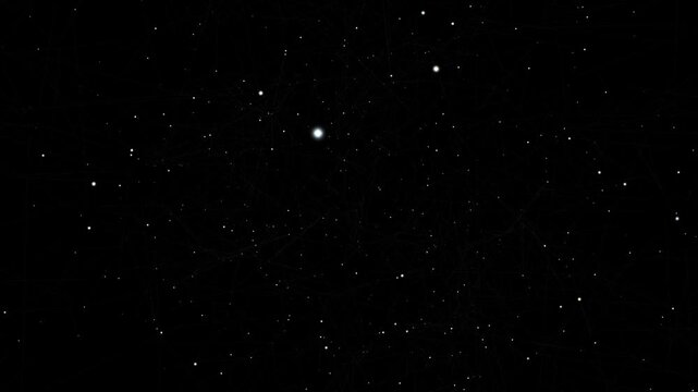 Ambient White and green and yellow Constellation Map - Seamless Loop