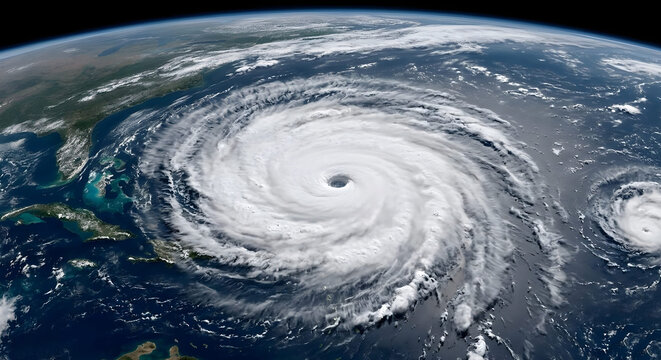 Massive Hurricane From Space