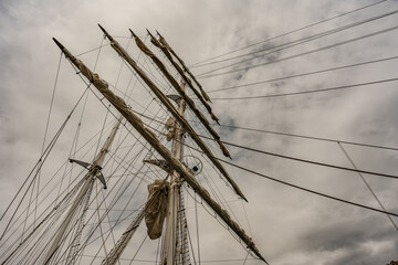Obraz premium The world's largest sailing brigantine: Nave Italia