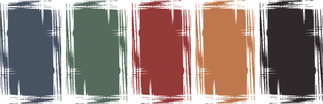 Collection of grunge textured rectangular frames with rough distressed borders distressed rectangle background collection abstract template ornament