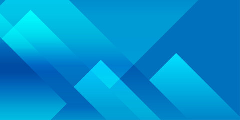 Obraz premium Abstract blue geometric background with overlapping transparent square and diamond shapes for modern corporate design. A dynamic composition of overlapping geometric shapes, squares