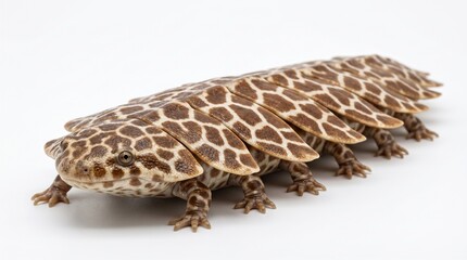 Obraz premium Imaginary prehistoric Amphibian with many legs