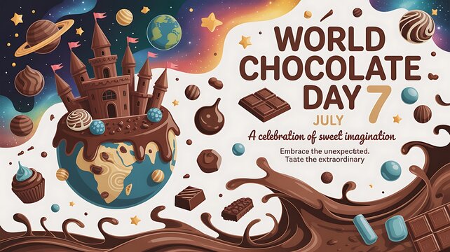 World chocolate day celebration july 7th cosmic sweetness and delight