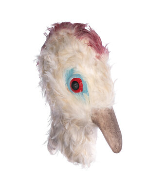 Bird mask isolated on white background