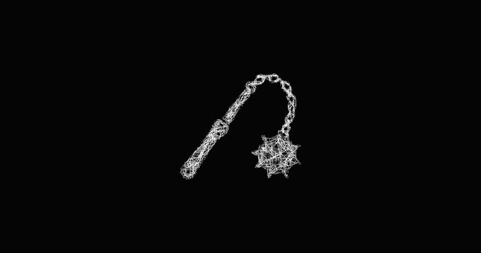 Sketch flail icon animation - smooth progressive reveal